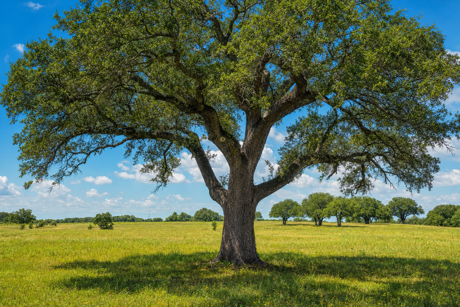 Live oaks at The Clearing