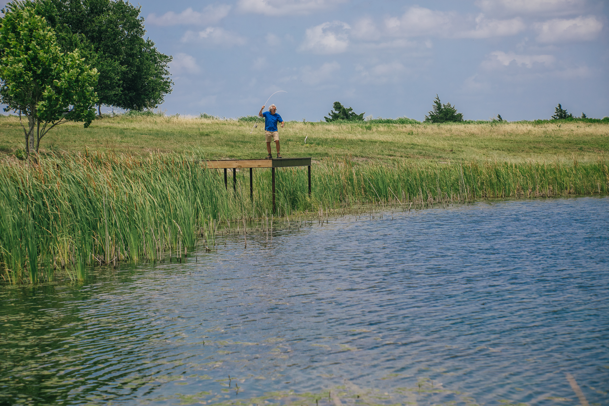Casting from the dock — Lot 3, The Clearing